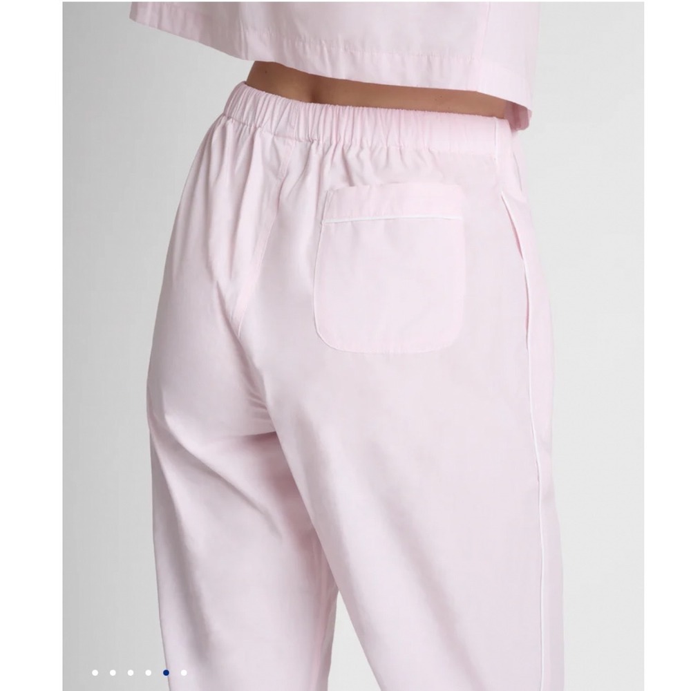 Sleepy Jones Marina Pajama Pants Pink Cotton Lounge Trousers Womens Small